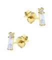 Shining CZ Crystal Silver Stud Earring STS-6224
